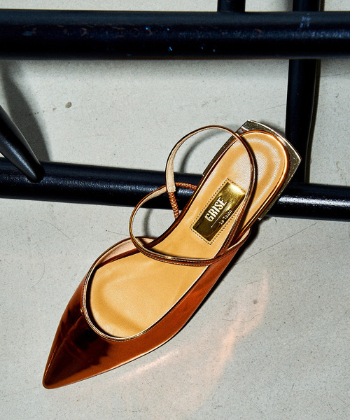 「GRISE」 シューズ 24cm シルバー レディース_画像4