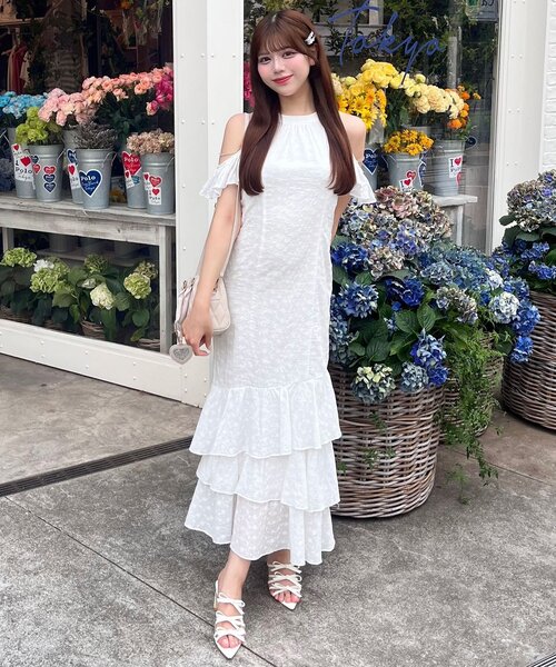 OLIVE des OLIVE（オリーブデオリーブ） ノースリーブワンピース FREE