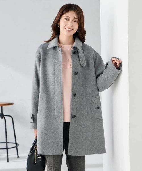 a.v.v（アー・ヴェ・ヴェ） コート アウター ステンカラーミディコート