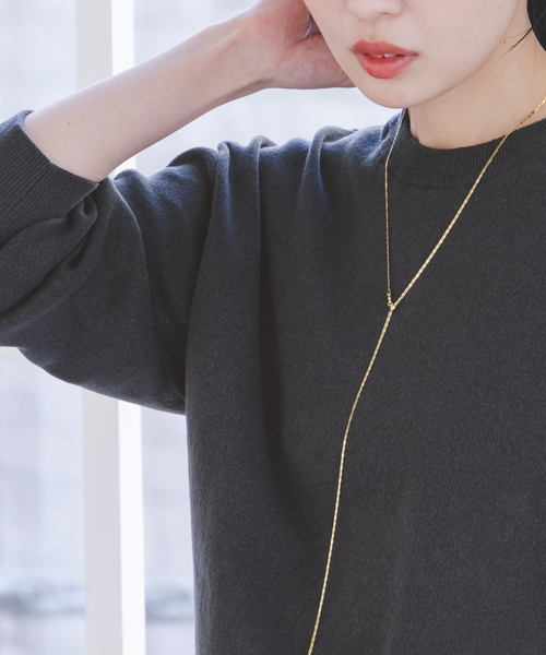 「NOBLE」 長袖ニット - ホワイト レディース_画像4