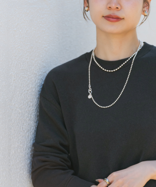 「NOBLE」 長袖ニット - ホワイト レディース_画像9