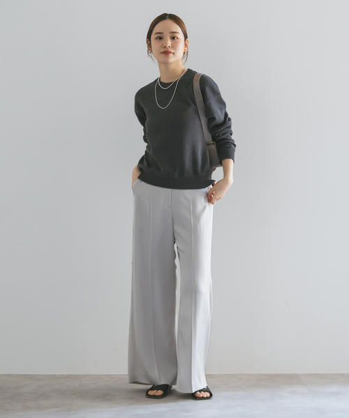 「NOBLE」 長袖ニット - ホワイト レディース_画像10