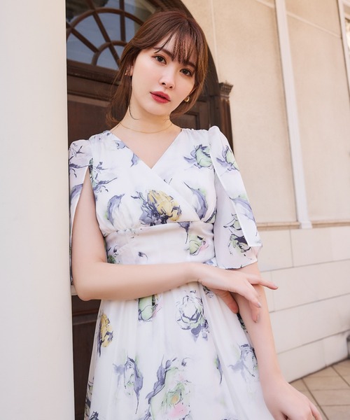 「Her lip to」 半袖ワンピース S ピンク レディースの画像