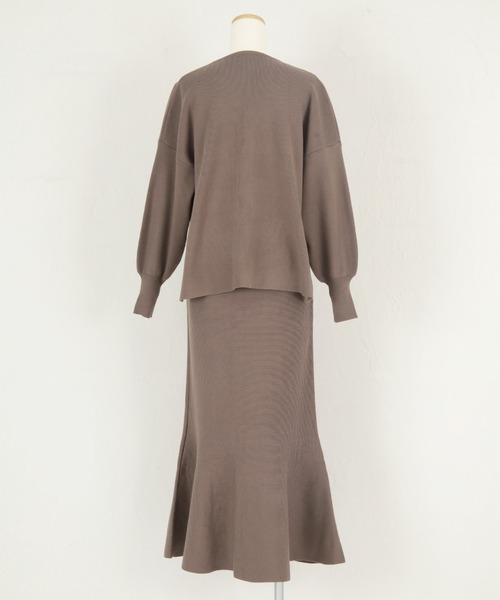 「ur's」 セットアップ S 杢グレー レディース_画像3