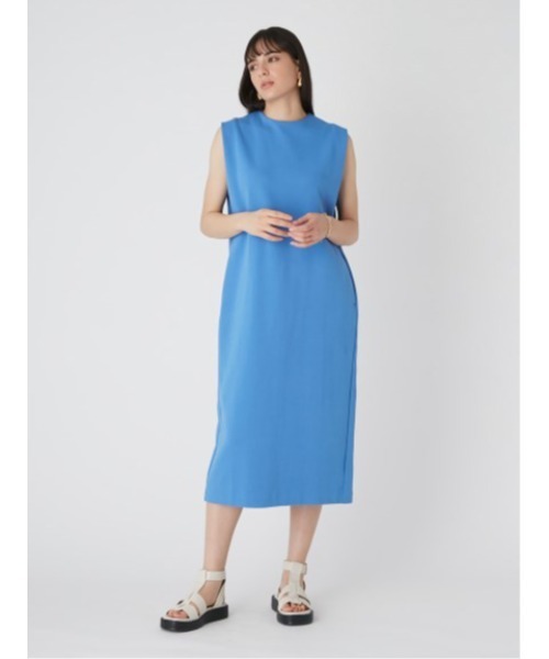 「Mila Owen」 ノースリーブワンピース 0 ブルー レディース_画像2