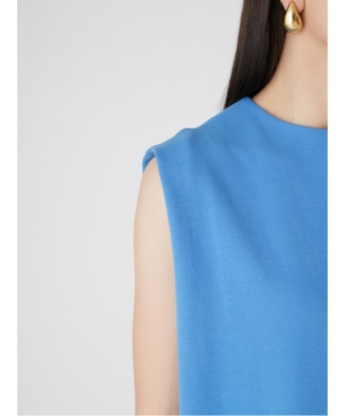 「Mila Owen」 ノースリーブワンピース 0 ブルー レディース_画像9