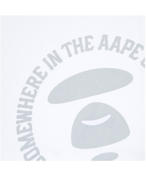 「AAPE BY A BATHING APE」 ノースリーブトップス SMALL ホワイト メンズ_画像5