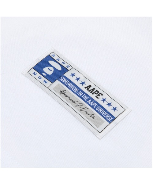 「AAPE BY A BATHING APE」 ノースリーブトップス SMALL ホワイト メンズ_画像6