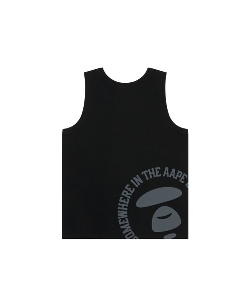 「AAPE BY A BATHING APE」 ノースリーブトップス SMALL ホワイト メンズ_画像8