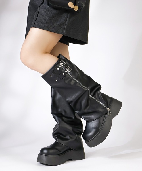 LibertyDoll（リバティードール） ブーツ 軽量厚底 カバーロングブーツ