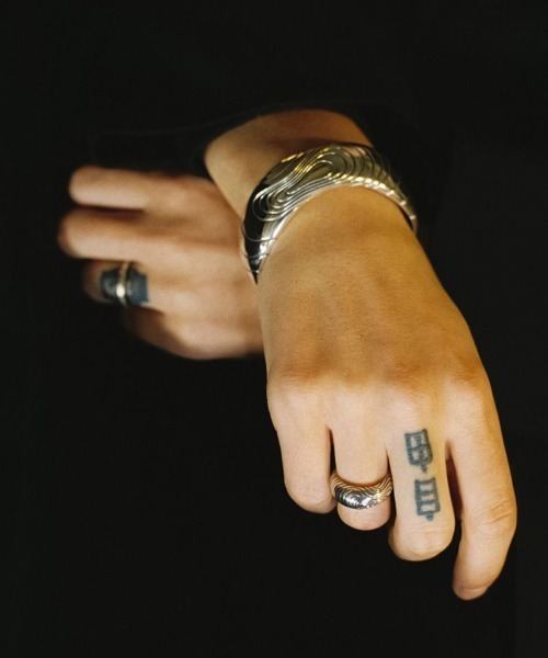 指輪 リング Llife FLAQUE RING メンズの画像