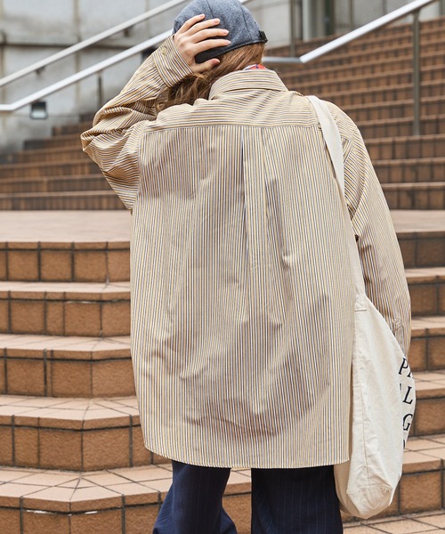 「MONO-MART LADY'S」 長袖シャツ L ネイビー レディース_画像9