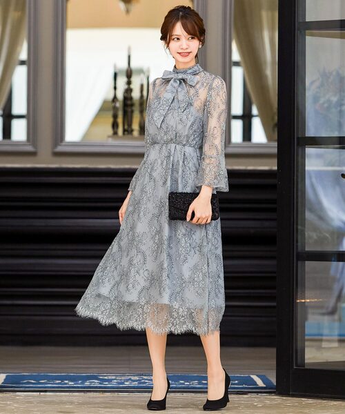 「niana」 長袖ワンピース M ライトグリーン レディース_画像2