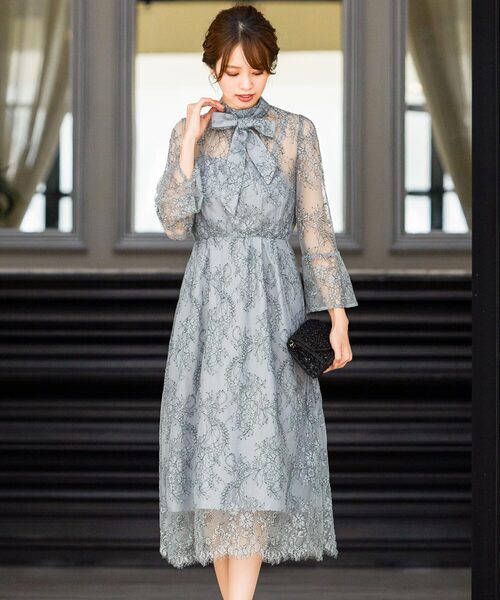 「niana」 長袖ワンピース M ライトグリーン レディース_画像5