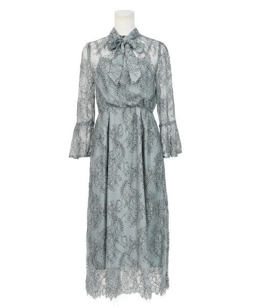 「niana」 長袖ワンピース M ライトグリーン レディース_画像6