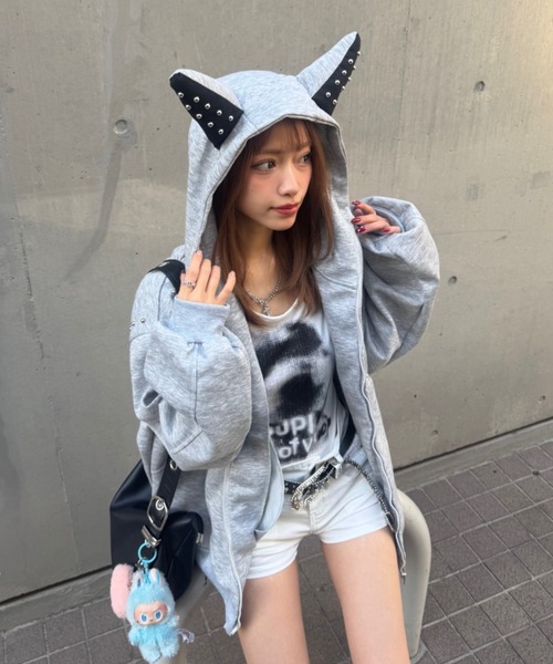 HANGRY&ANGRY デビル耳パーカー HANGRY&ANGRY デビル耳パーカー - メルカリ