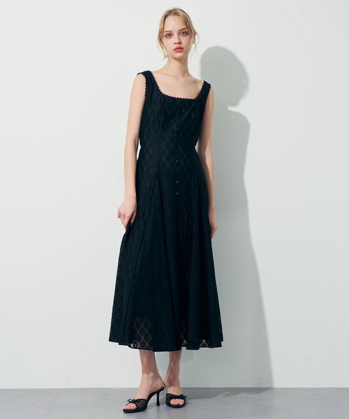 「DEICY」 ノースリーブワンピース 0 ブラック レディース_画像2