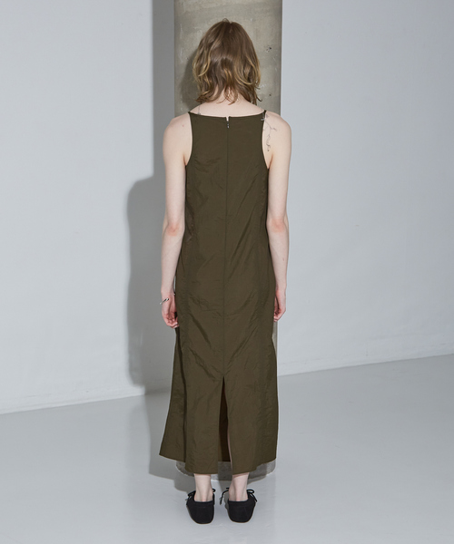 「NOMINE」 キャミソールワンピース フリー ブラック レディース_画像4