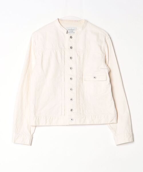 ［新品］GRANDMA MAMA DAUGHTER ノーカラージャケット GRANDMA MAMA DAUGHTER（グランマママドーター） ノーカラージャケット