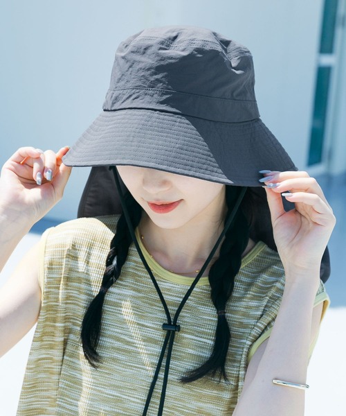 「SMELLY」 ハット - ベージュ レディース_画像2