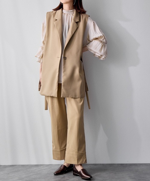 「HIMIKO」 フラットパンプス 25.5cm ブラウン レディース_画像6