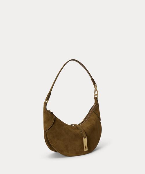 Lauren Ralph Lauren スエード フラップ ショルダーバッグ 茶 中古・古着通販】LAUREN RALPH LAUREN (ローレンラルフローレン