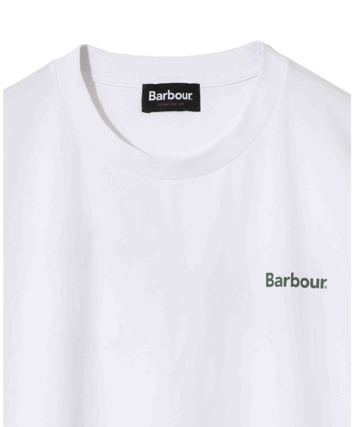 「Barbour」 半袖Tシャツ M ホワイト メンズ_画像8