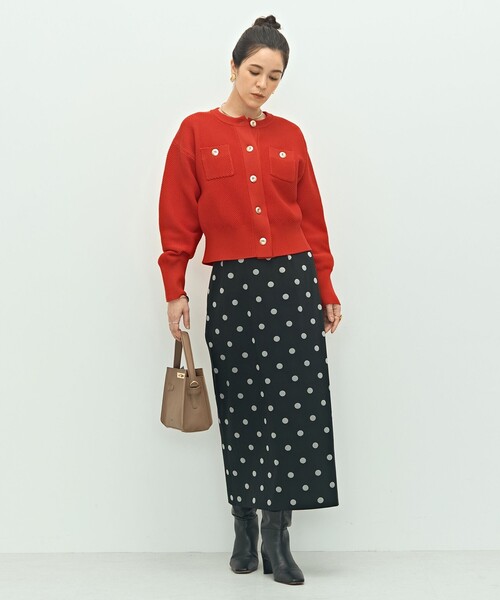 「NOLLEY'S」 ニットカーディガン 38 キャメル レディース_画像2