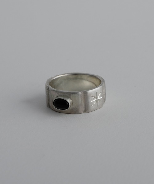 whoseA（フーシー） 指輪 リング 「silver925」Stone Ring / オニキス