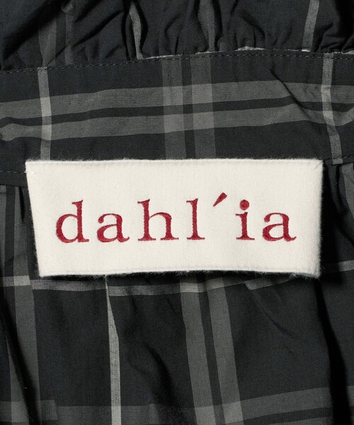 dahl'ia（ダリア） tシャツ 「別注」「dahl'ia」チェック フリル