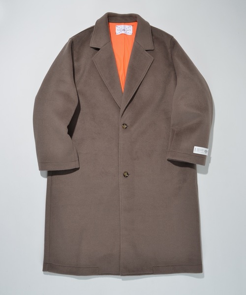 「SUPERTHANKS」 チェスターコート S ブラック メンズ_画像2