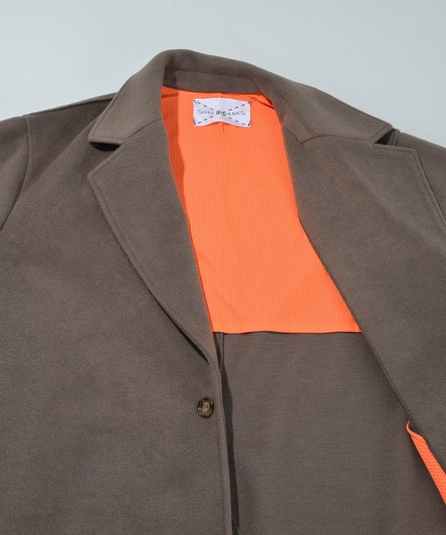 「SUPERTHANKS」 チェスターコート S ブラック メンズ_画像4