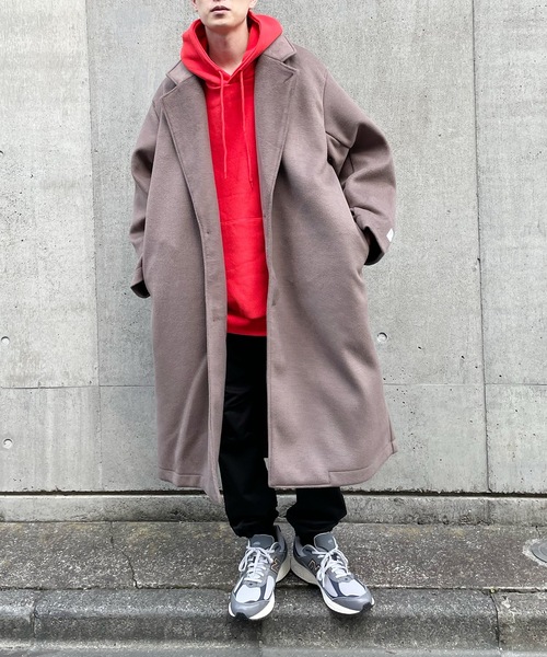 「SUPERTHANKS」 チェスターコート S ブラック メンズ_画像8