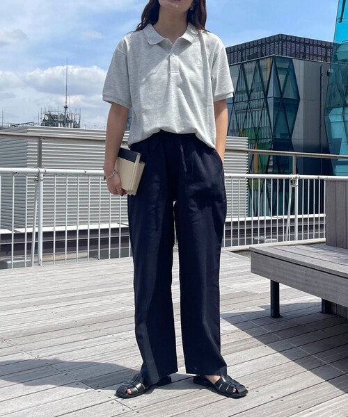 「GEVACO」 イージーパンツ 36 ブラック レディース_画像3