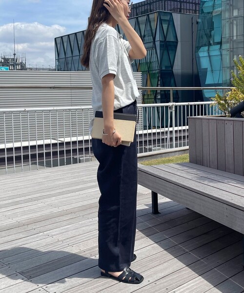 「GEVACO」 イージーパンツ 36 ブラック レディース_画像6