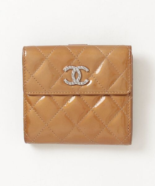 CHANEL（シャネル） ダブルスナップ ブリリアント パテントレザー 財布