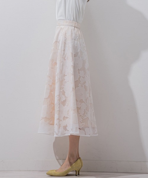 「QUEENS COURT」 スカート SS ホワイト系その他 レディース_画像3