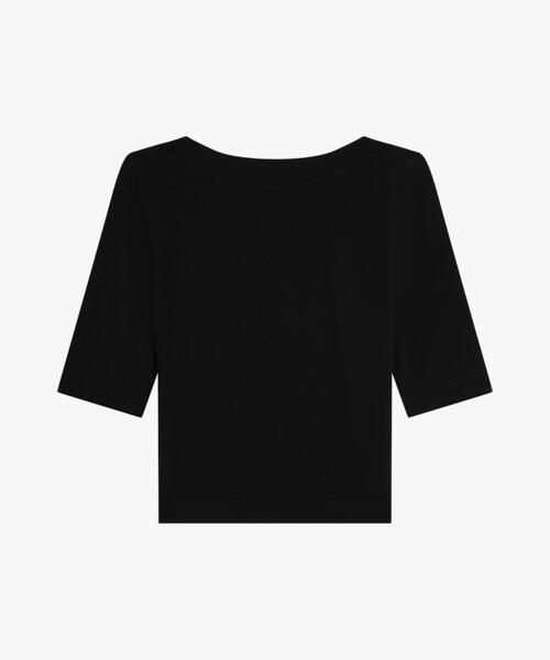 agnes b.(アニエスベー) tシャツ ジャージー ボートネック 5分袖 agnes b.(アニエスベー) tシャツ ジャージー ボートネック 5分袖