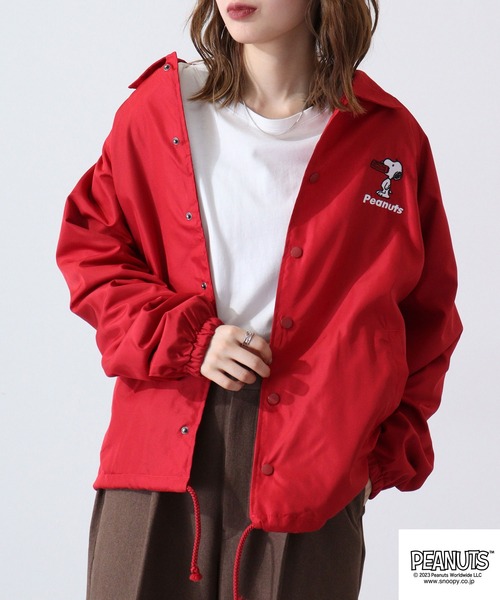 「PEANUTS」 ジャケット L ブルー レディース_画像4