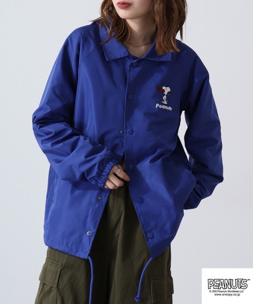 「PEANUTS」 ジャケット L ブルー レディース_画像9