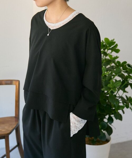 ear PAPILLONNER（イア パピヨネ） tシャツ オフィスイージートップス