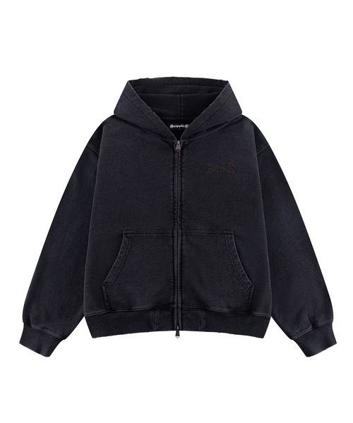Supplier Cross ジップ パーカー Black Sサイズ SUPPLIER（サプライヤー） パーカー ジップフーディ｜Distressed Cross
