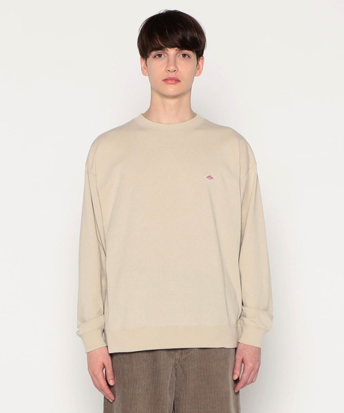 Danton（ダントン） 長袖Tシャツ S グレイッシュベージュ メンズ