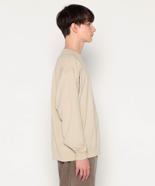 DANTON ベージュ 長袖シャツ S　新品 Danton（ダントン） 長袖Tシャツ S グレイッシュベージュ メンズ