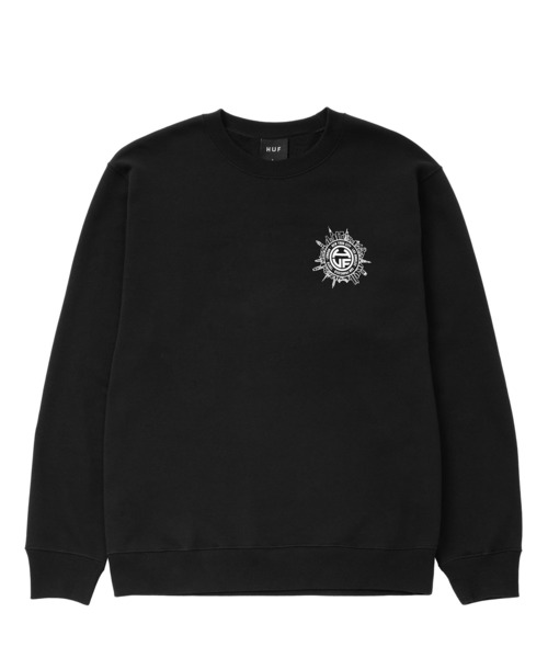 「HUF」 スウェットカットソー LARGE ブラック メンズの画像