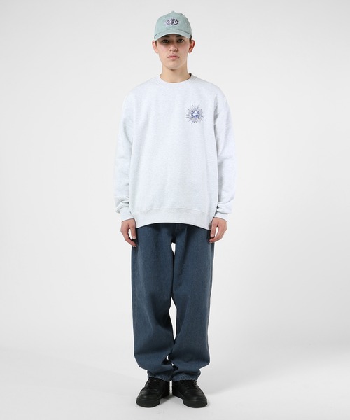 「HUF」 スウェットカットソー LARGE ブラック メンズの画像