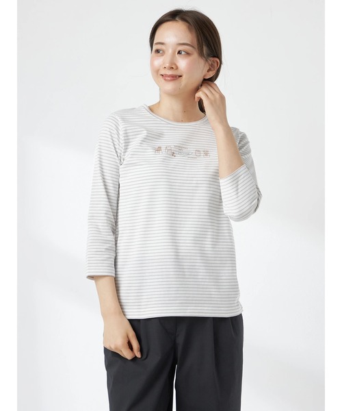 マレ　MARET 新品タグ付　天竺リンガー＆フリルT 02 McGREGOR（マックレガー） tシャツ コンパクト天竺七分袖カットソー