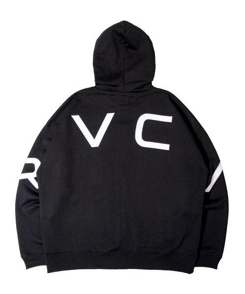 「RVCA」 ジップアップパーカー L ブラウン メンズ_画像2