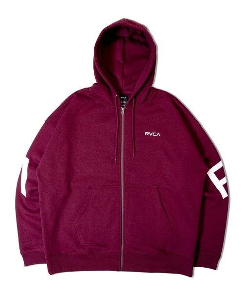「RVCA」 ジップアップパーカー L ブラウン メンズ_画像5