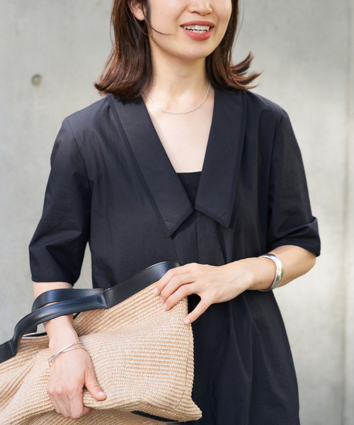 ワンピース Cotton Linen Flare Dressの画像